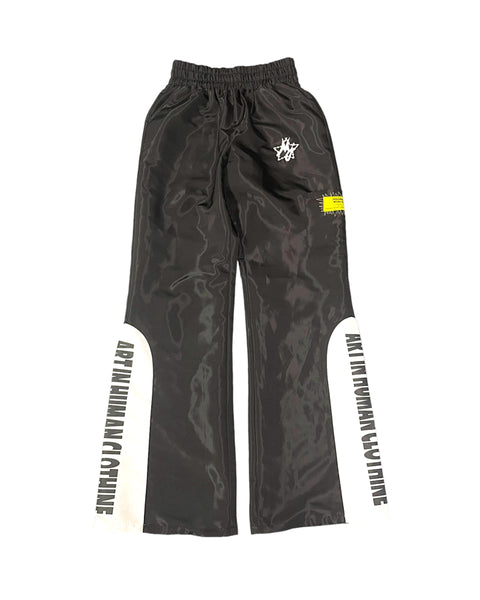 Black " Essential " Flared Track Pants